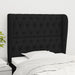 Tăblie de pat cu aripioare, negru, 103x23x118/128 cm, textil - WALTI WALTI