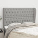 Tăblie de pat cu aripioare gri deschis 147x23x118/128 cm textil - WALTI WALTI