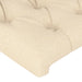 Tăblie de pat cu aripioare, crem, 183x23x118/128 cm, textil - WALTI WALTI