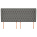 Tăblie de pat cu aripioare gri închis 203x23x118/128 cm, textil - WALTI WALTI