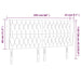 Tăblie de pat cu aripioare gri închis 203x23x118/128 cm, textil - WALTI WALTI