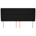 Tăblie de pat cu aripioare, negru, 203x23x118/128 cm, textil - WALTI WALTI