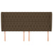 Tăblie de pat cu aripioare maro închis 203x23x118/128 cm textil - WALTI WALTI