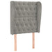 Tăblie de pat cu aripioare gri deschis 83x23x118/128 cm catifea - WALTI WALTI