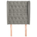 Tăblie de pat cu aripioare gri deschis 83x23x118/128 cm catifea - WALTI WALTI