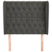 Tăblie de pat cu aripioare gri închis 93x23x118/128 cm catifea - WALTI WALTI