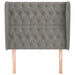 Tăblie de pat cu aripioare gri deschis 103x23x118/128cm catifea - WALTI WALTI