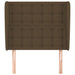 Tăblie de pat cu aripioare maro închis 83x23x118/128 cm textil - WALTI WALTI