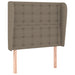 Tăblie de pat cu aripioare gri taupe 83x23x118/128 cm textil - WALTI WALTI