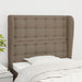 Tăblie de pat cu aripioare gri taupe 83x23x118/128 cm textil - WALTI WALTI
