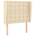 Tăblie de pat cu aripioare, crem, 83x23x118/128 cm, textil - WALTI WALTI