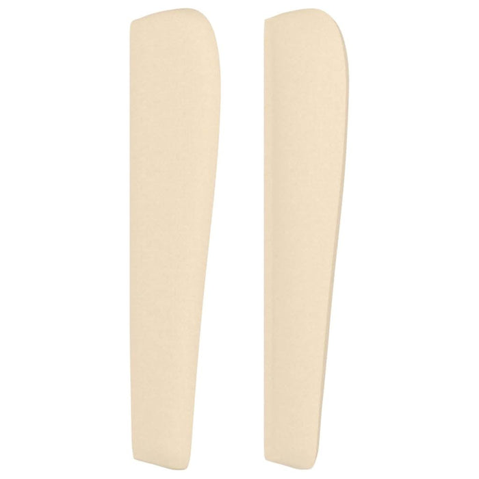 Tăblie de pat cu aripioare, crem, 83x23x118/128 cm, textil - WALTI WALTI