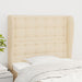 Tăblie de pat cu aripioare, crem, 83x23x118/128 cm, textil - WALTI WALTI