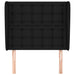 Tăblie de pat cu aripioare, negru, 93x23x118/128 cm, textil - WALTI WALTI