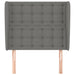 Tăblie de pat cu aripioare gri închis 103x23x118/128 cm textil - WALTI WALTI