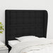 Tăblie de pat cu aripioare, negru, 103x23x118/128 cm, textil - WALTI WALTI