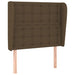 Tăblie de pat cu aripioare maro închis 103x23x118/128 cm textil - WALTI WALTI