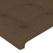 Tăblie de pat cu aripioare maro închis 103x23x118/128 cm textil - WALTI WALTI
