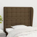 Tăblie de pat cu aripioare maro închis 103x23x118/128 cm textil - WALTI WALTI