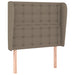 Tăblie de pat cu aripioare gri taupe 103x23x118/128 cm textil - WALTI WALTI