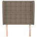 Tăblie de pat cu aripioare gri taupe 103x23x118/128 cm textil - WALTI WALTI