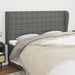 Tăblie de pat cu aripioare gri închis 163x23x118/128 cm textil - WALTI WALTI