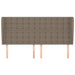 Tăblie de pat cu aripioare gri taupe 163x23x118/128 cm textil - WALTI WALTI