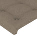 Tăblie de pat cu aripioare gri taupe 163x23x118/128 cm textil - WALTI WALTI