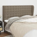 Tăblie de pat cu aripioare gri taupe 163x23x118/128 cm textil - WALTI WALTI