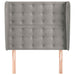 Tăblie de pat cu aripioare gri deschis 83x23x118/128 cm catifea - WALTI WALTI