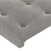 Tăblie de pat cu aripioare gri deschis 83x23x118/128 cm catifea - WALTI WALTI