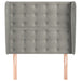 Tăblie de pat cu aripioare gri deschis 93x23x118/128 cm catifea - WALTI WALTI