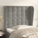 Tăblie de pat cu aripioare gri deschis 93x23x118/128 cm catifea - WALTI WALTI