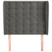 Tăblie de pat cu aripioare gri închis 93x23x118/128 cm catifea - WALTI WALTI