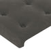 Tăblie de pat cu aripioare gri închis 93x23x118/128 cm catifea - WALTI WALTI