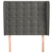 Tăblie de pat cu aripioare gri închis 103x23x118/128 cm catifea - WALTI WALTI