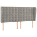 Tăblie de pat cu aripioare gri deschis 163x23x118/128cm catifea - WALTI WALTI