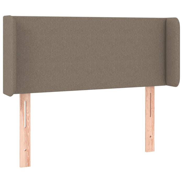 Tăblie de pat cu aripioare gri taupe 83x16x78/88 cm textil - WALTI WALTI