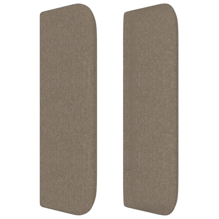 Tăblie de pat cu aripioare gri taupe 83x16x78/88 cm textil - WALTI WALTI