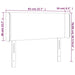 Tăblie de pat cu aripioare gri taupe 83x16x78/88 cm textil - WALTI WALTI