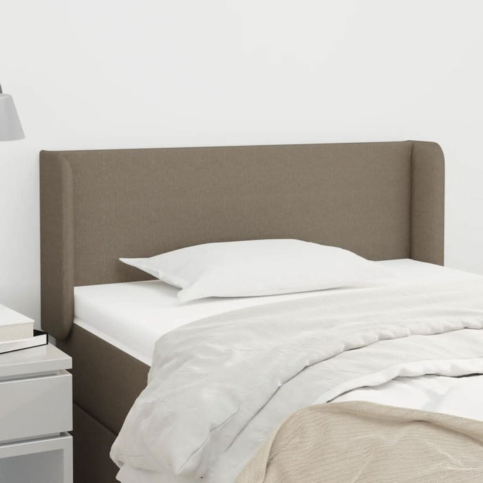 Tăblie de pat cu aripioare gri taupe 83x16x78/88 cm textil - WALTI WALTI