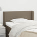 Tăblie de pat cu aripioare gri taupe 83x16x78/88 cm textil - WALTI WALTI