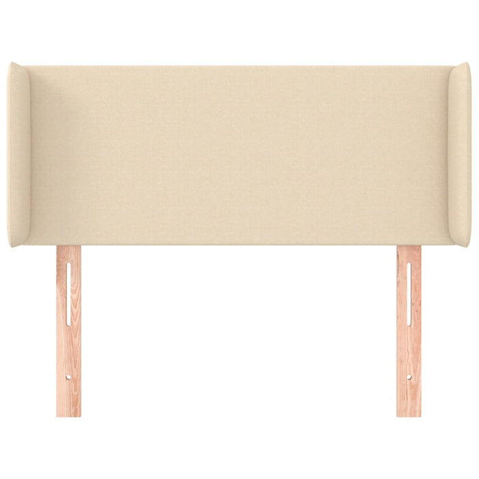Tăblie de pat cu aripioare crem 83x16x78/88 cm textil WALTI