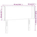 Tăblie de pat cu aripioare maro închis 93x16x78/88 cm textil - WALTI WALTI