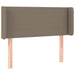 Tăblie de pat cu aripioare gri taupe 93x16x78/88 cm textil - WALTI WALTI