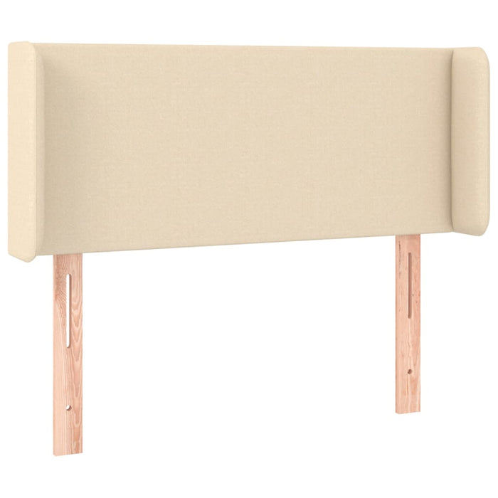 Tăblie de pat cu aripioare crem 93x16x78/88 cm textil WALTI