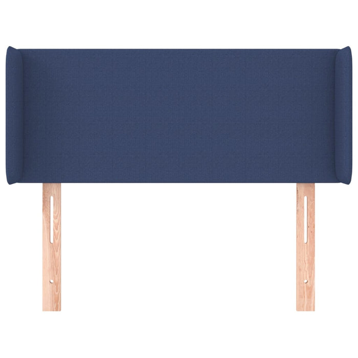 Tăblie de pat cu aripioare albastru 93x16x78/88 cm textil - WALTI WALTI