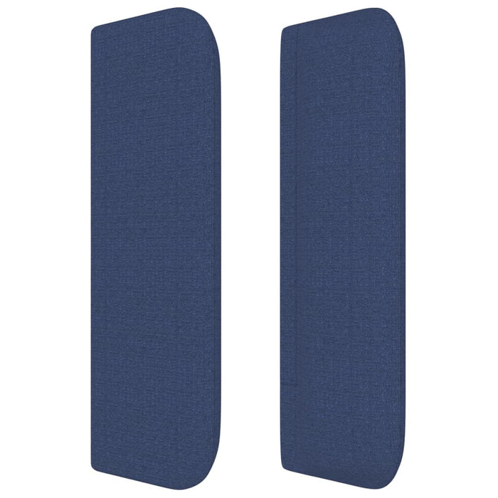 Tăblie de pat cu aripioare albastru 93x16x78/88 cm textil - WALTI WALTI