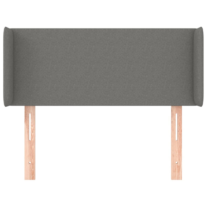 Tăblie de pat cu aripioare gri închis 103x16x78/88 cm textil - WALTI WALTI