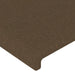 Tăblie de pat cu aripioare maro închis 103x16x78/88 cm textil - WALTI WALTI